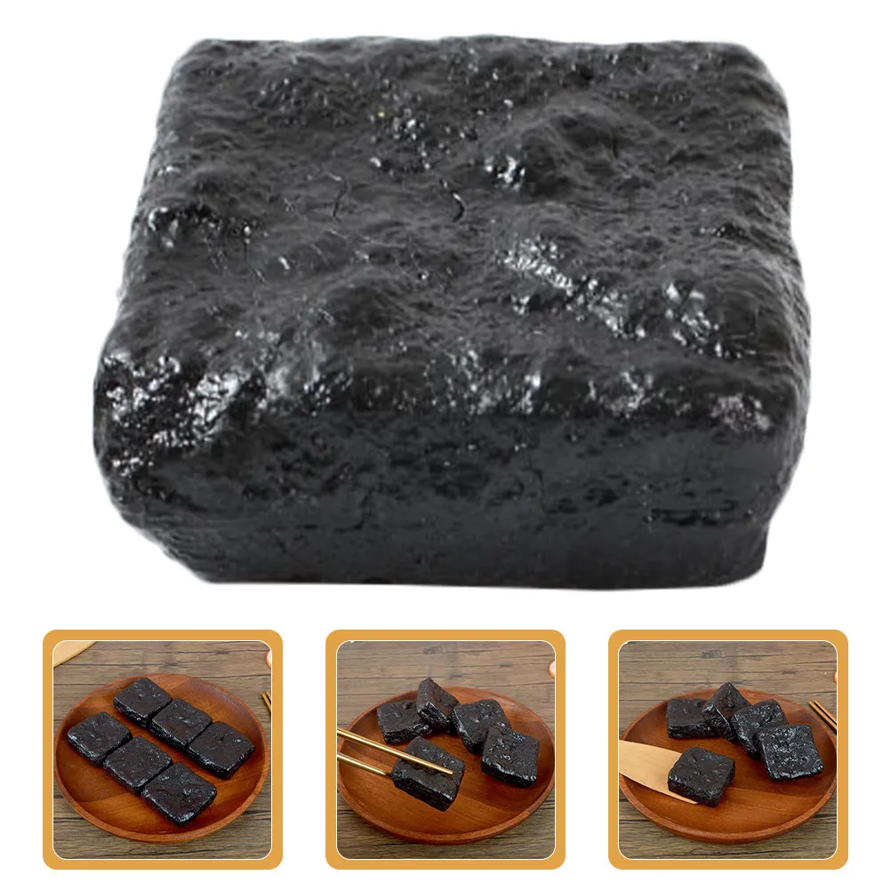 Set de 6 Piezas de Tofu Falso Realista, Comida de Plástico para Jugar a la Cocina, Tienda de Comida, Accesorios para Fotos