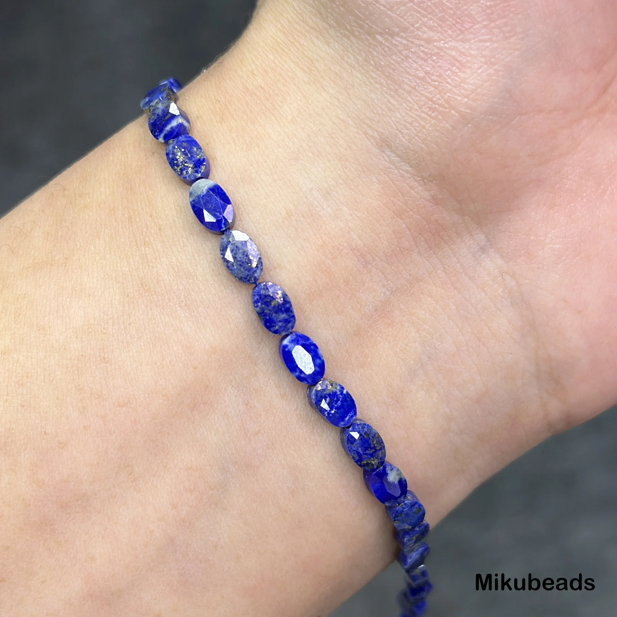 Natural A+ Lapis Lazuli 4*6mm Faceted Marquise Shape Beads Shinny Stone For Jewelry Making DIY Bracelet Necklace Strand