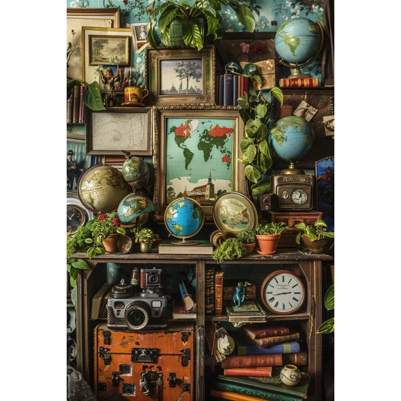 

500/1000/1200/2000 PCS Jigsaw Puzzles Cameraman Globe Scenery Family Activity Games for Gameroom Bedroom Home Decor Gift