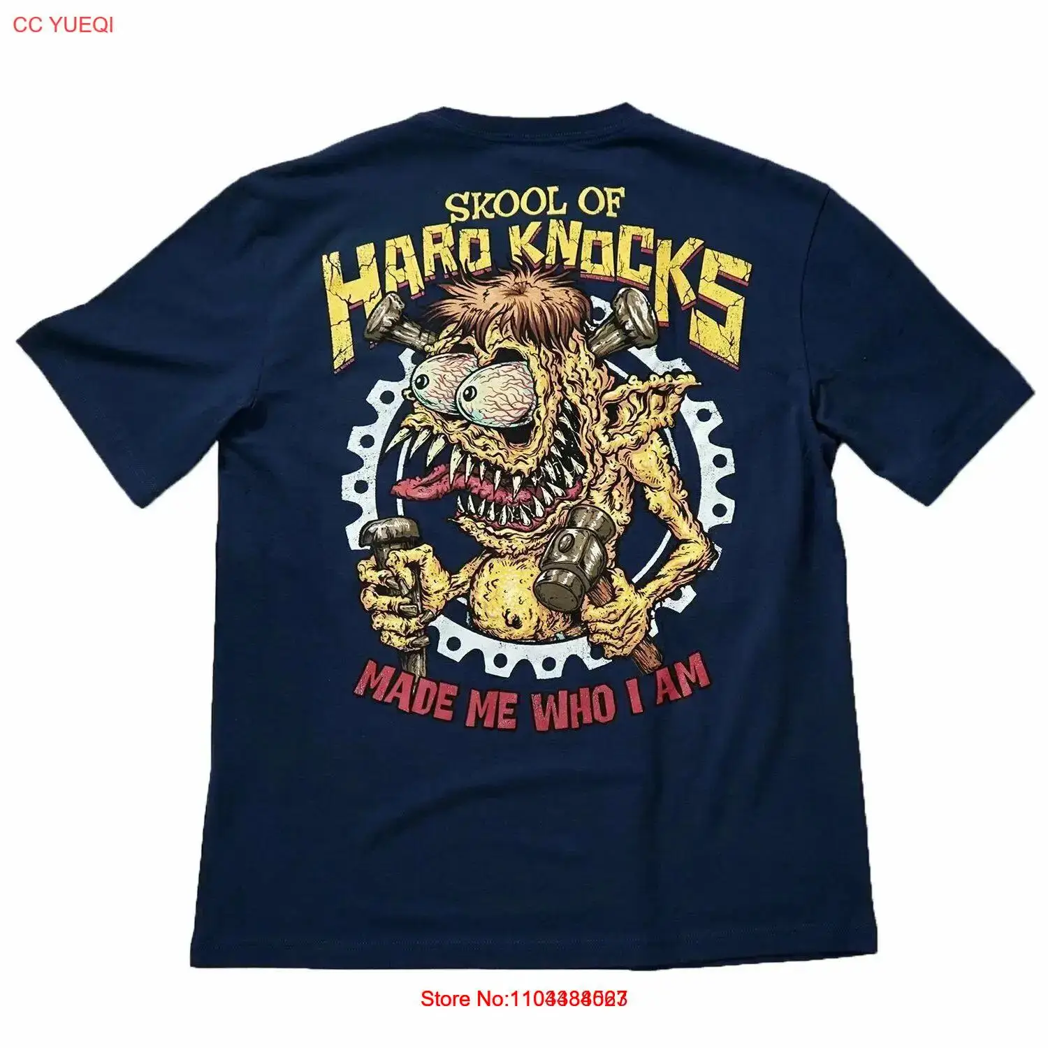 Lethal Threat Skool of Hard Knocks Mechanic Motorcycle Biker T Shirt LT20896 long or short sleeves