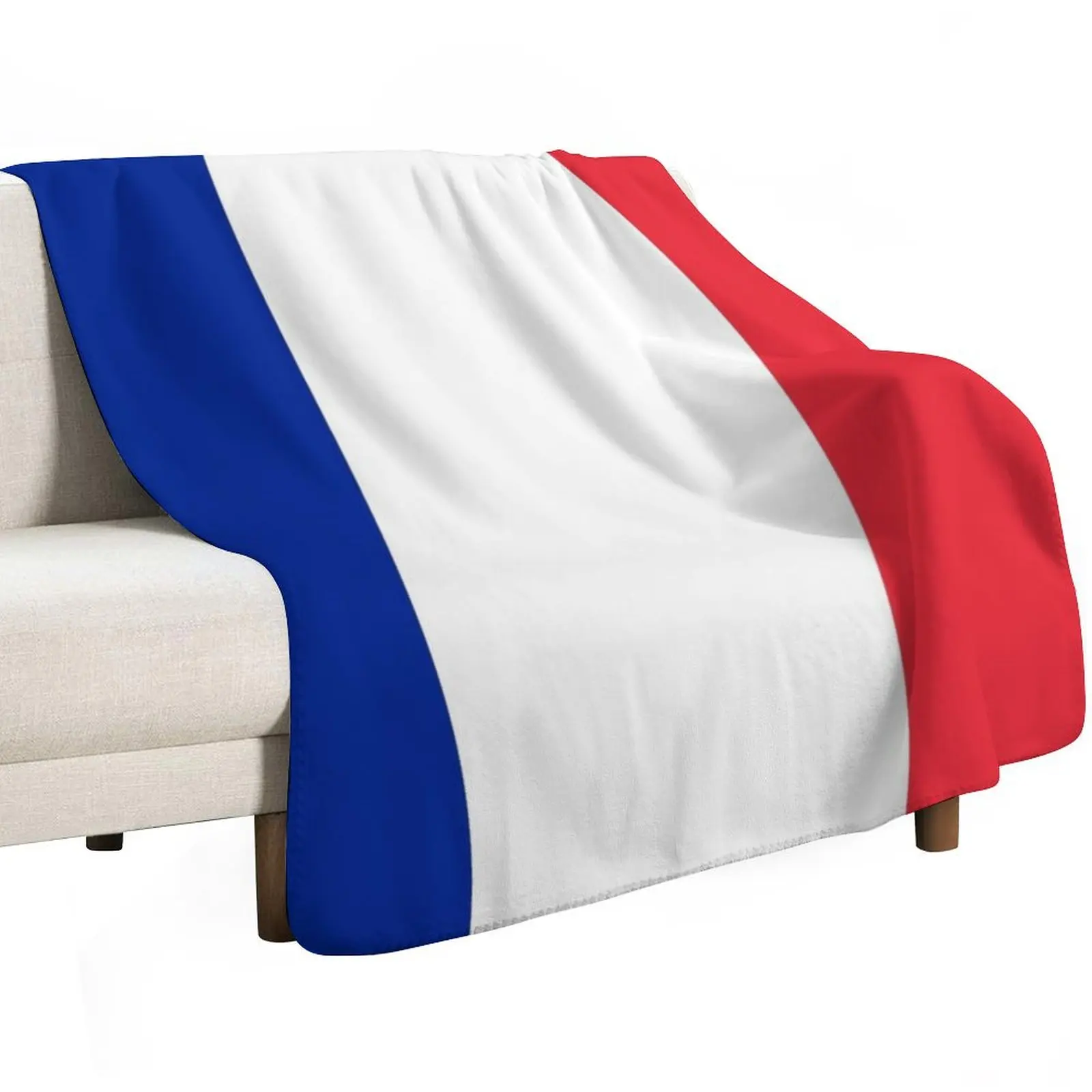 The Flag of France Throw Blanket Cute Plaid Bed Fashionable Soft Plush Plaid Luxury Designer Large Winter beds Blankets