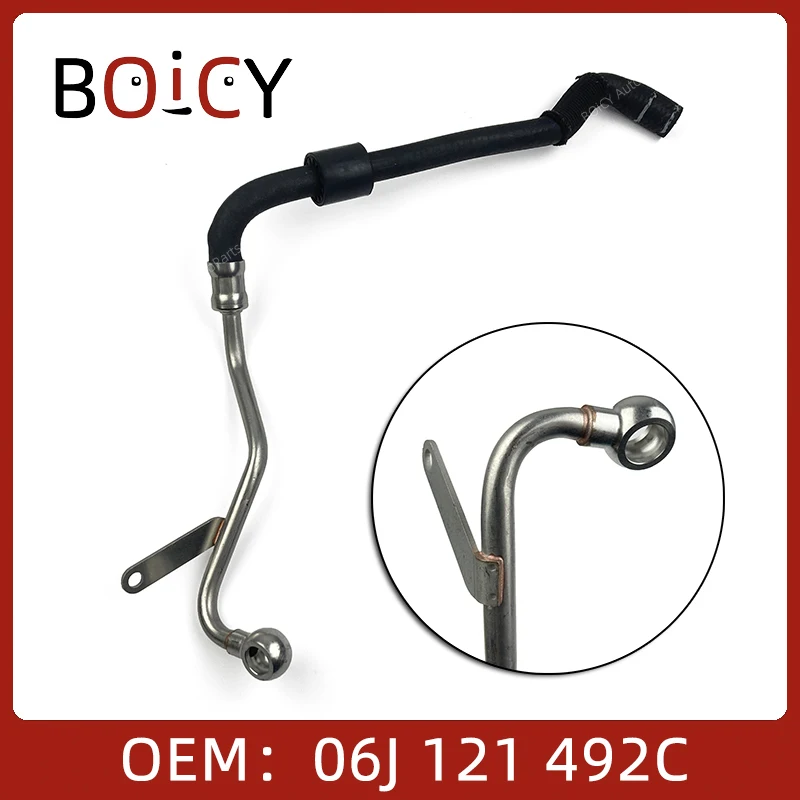 

BOICY 2.0 Engine Turbocharger Coolant Return Pipe Hose Line for Passat CC Golf Jetta Golf Tiguan A3 Q3 TT 06J121492H 06J121492C