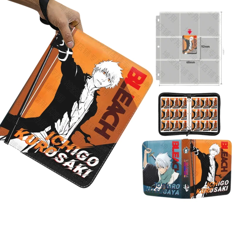 

Коллекционный альбом для карточек BLEACH 2026: модный трендовый держатель для карт, игрушка, аниме, мультфильм, высококачественный подарок на день рождения