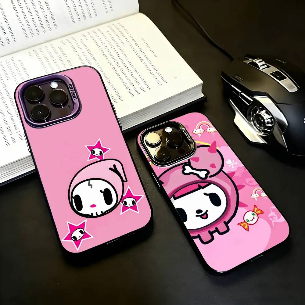 

Japan T-Tokidokis CUTE Black Candy silver phone case Phone Case For iPhone17,16,15,14,13,12,11 Plus,Pro Max