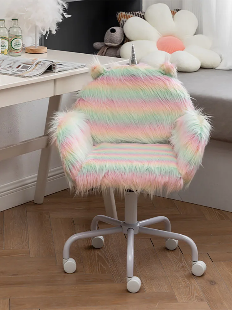 Nordic Light Luxury Unicorn Gaming Chair Ergonomic Office Chair Home Furniture Adjustable Rotatable Lift Computer Chairs