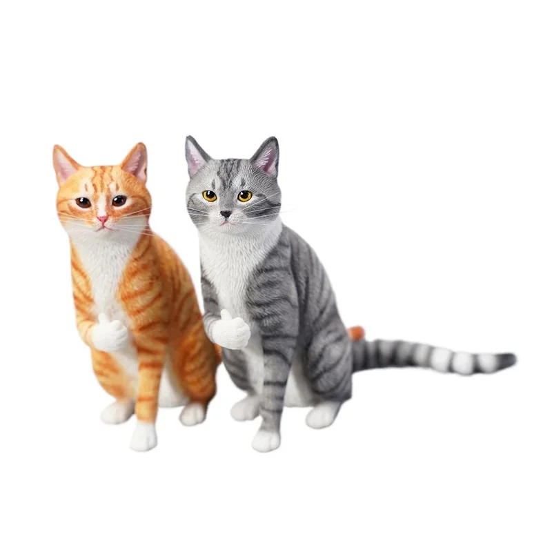 Resin cat model creative cute animal tide play figure home car small ornament