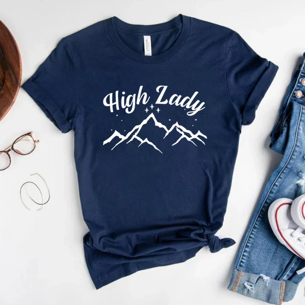 Women Casual T Shirt A High Lady Shirt Sarah J Maas Shirt Acotar Shirts Throne of Glass Merch SJM Bookish T-Shirt Velaris Top