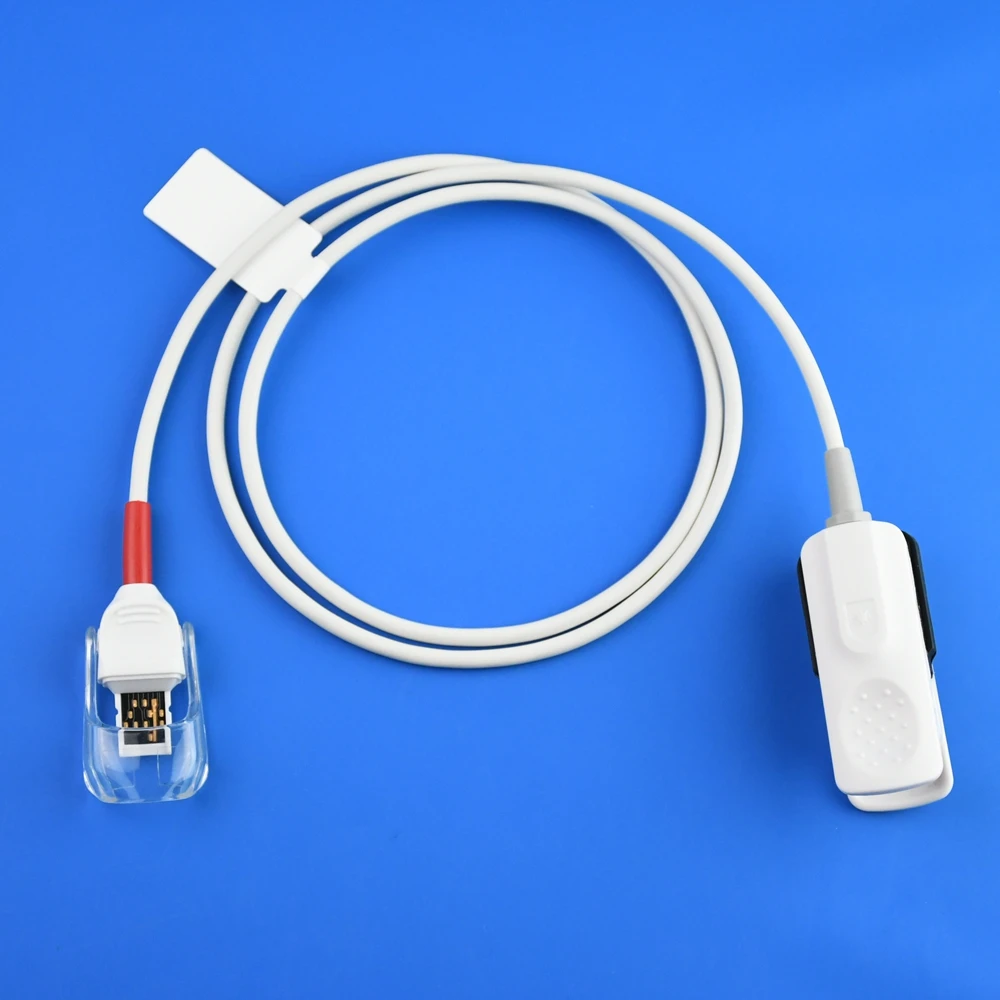 adult finger clip silicone spo2 sensor for massimo RAD-97 new set spo2 ex-cable adapter cable