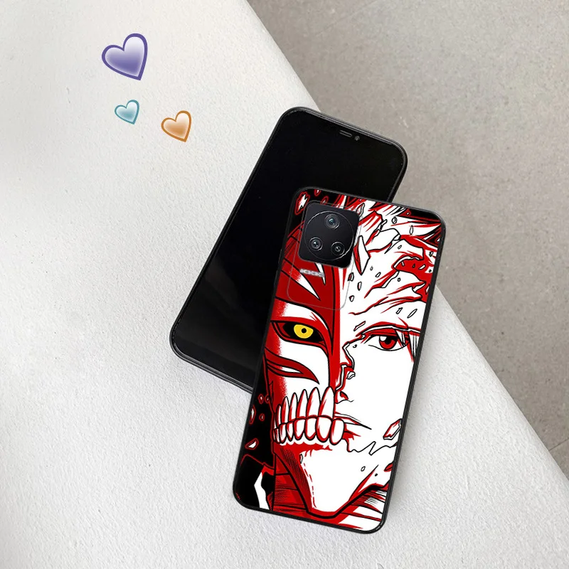 Phone Cases For Xiaomi Poco C40 C51 C50 C61 M5 M4 M3 X5 X4 X3 F5 F4 F3 F1 14 A3X Bleach Ichigo Anime Black Soft Anti-Drop Cover