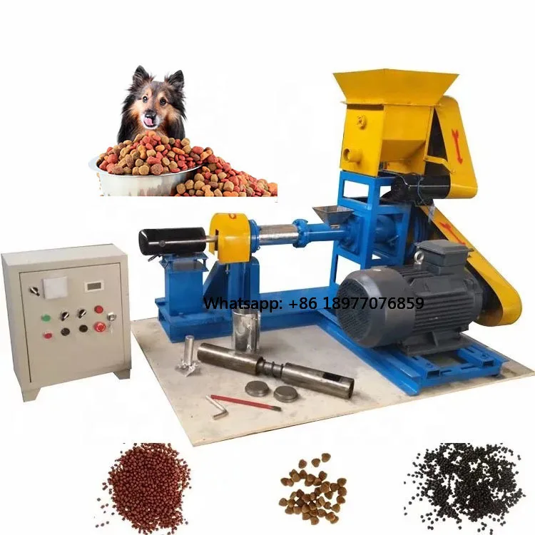 2026 Dry Dog & Cat Food Production Machine With PLC And Motor For Feed Extrusion Processing 40-2000kg/h Capacity
