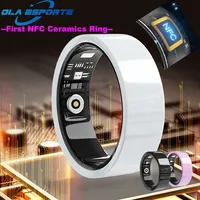 First NFC Ceramic Smart Ring For Women Men Health Fitness Tracker Health Gift Ring 2025 Sleep Tracking Heart Rate Blood Pressure
