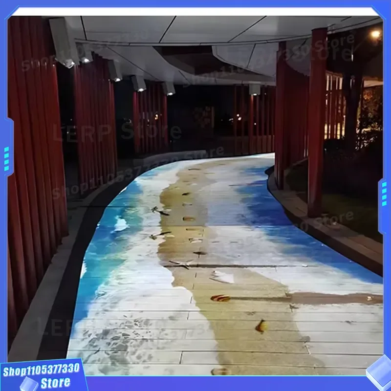 Interactive Floor Projection System for Wedding Events 3D Holographic Wall Mapping Projector Game Equipment All in One Visual