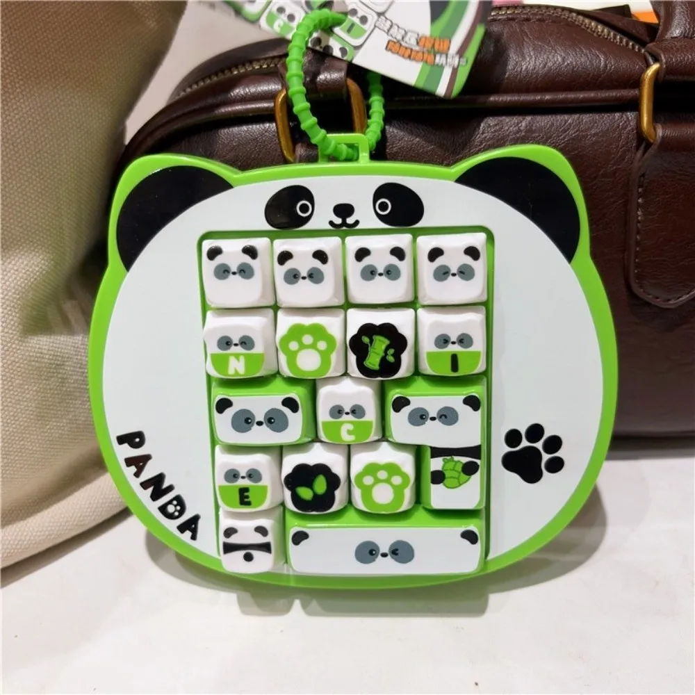 Cartoon 16-Tasten-Tastatur-Schlüsselanhänger Panda Clicker Sound Tastatur-Clicker Schlüsselanhänger mit Drucktasten Tragbarer Fingerspitzen-Knopf-Schlüsselring – Detail 5