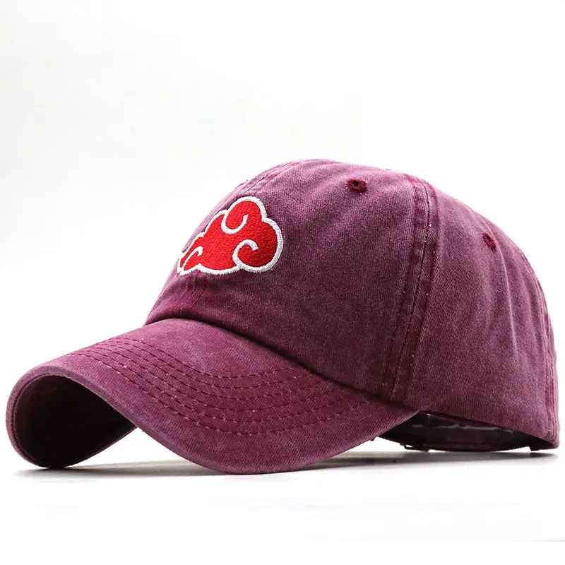 أنيمي ناروتو اوتشيها ايتاتشي أزياء بسيطة الإبداعية سحابة حمراء التطريز جديد في الهواء الطلق ظلة قبعات البيسبول للرجال والنساء