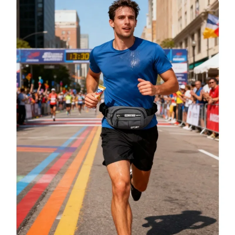 

Мужская поясная сумка для улицы, спортивная сумка через плечо, кошелек для телефона большой емкости