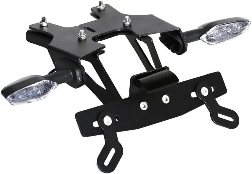 

License Plate Holder Rear Fender Eliminator Tail Tidy LED Indicator Turn Signal Blinker Kit Compatible with Z650RS 2022-2025