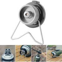 Portable Gas Stove Adapter Aluminum Alloy Camping Gas Converter Lightweight Gas Tank Conversion Head Compact for Outdoor Cooking