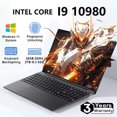 15.6" Intel Core i9 10980HK Windows 11 Pro Laptop Computer 32GB RAM 512GB 1TB 2TB SSD Portable Notebook PC Office Study Laptops