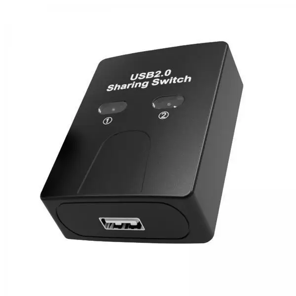 2xPrinter Sharing Device Adapter 2 in 1 Out Stable Connection Peripheral Device Switch Selector Switcher for U Disk Computer PC