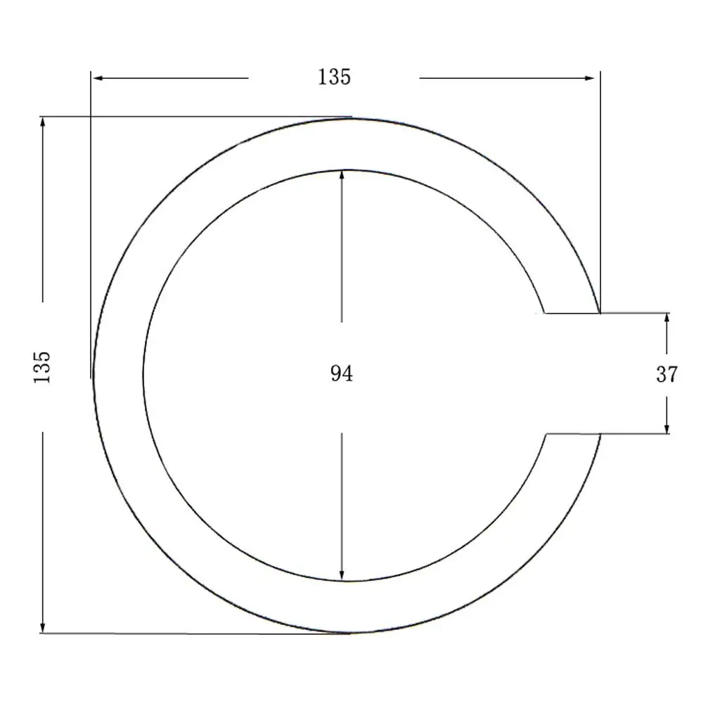 Décalcomanie acoustique JECircle, trou sonore, motif, 38 ", 39", 1PC