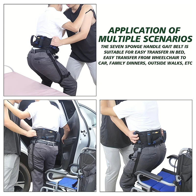 1Pc Patient Transfer Waist Assist Belt Assisted Walking Belt Walking Waist Traction Belt Medical Standing Assist Belt