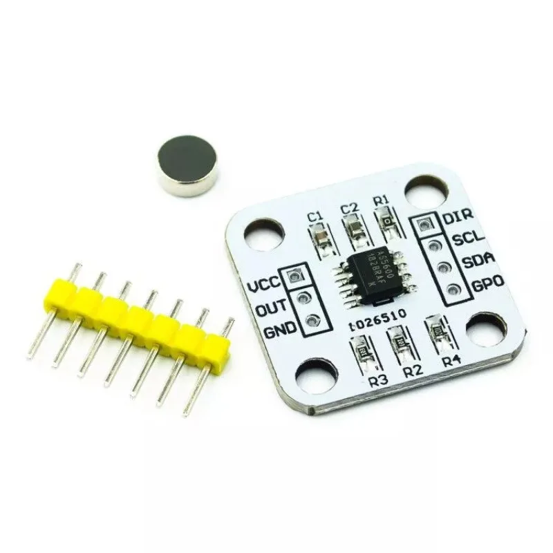 

AS5600 Magnetic Encoder Magnetic Induction Angle Measurement Sensor Module 12bit High Precision for Aduino