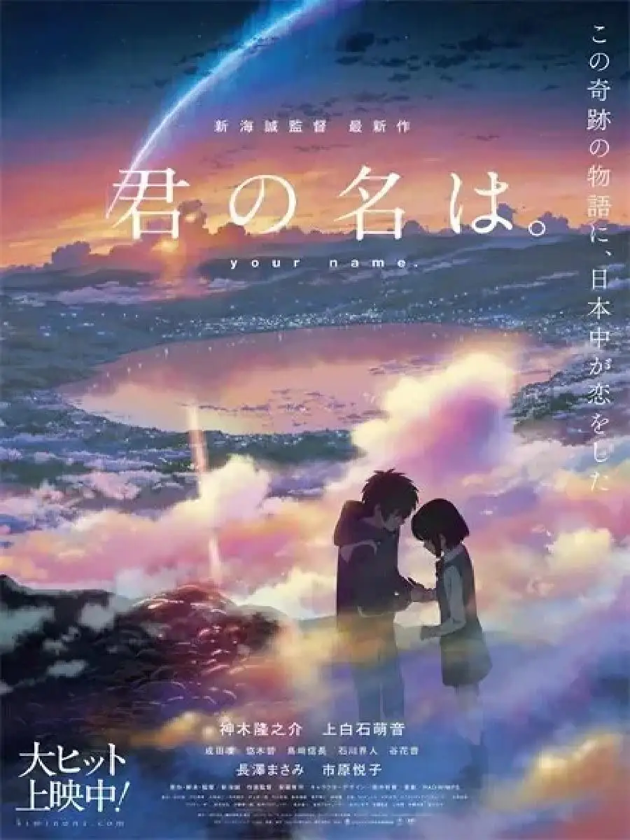 Makoto Shinkai Anime Canvas Poster Your Name Retro Japanese Wall Art Decor for Living Room Home Decor