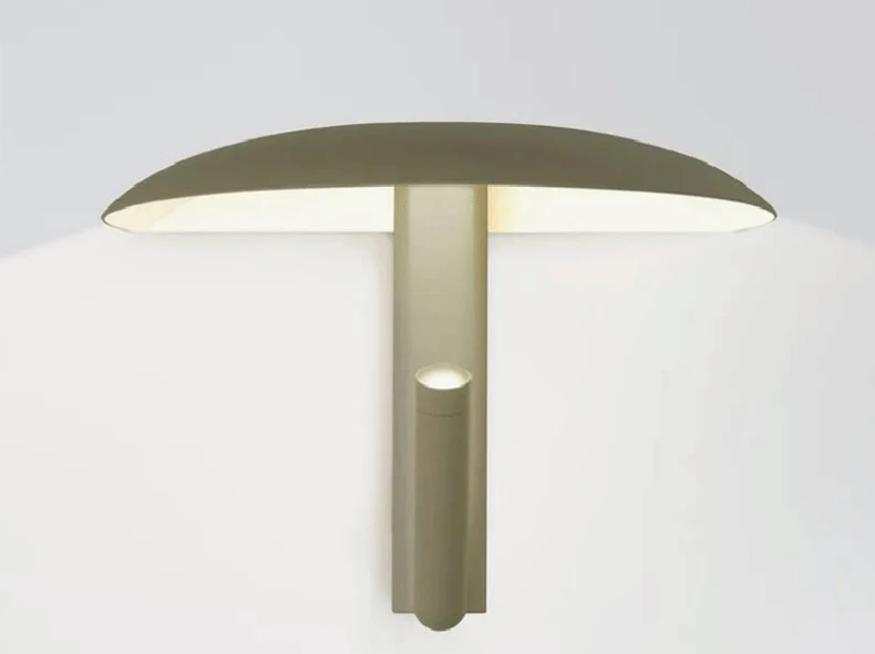 Wall Lamp 2 LEDs Black Orange Green Metal With Switch 3000K