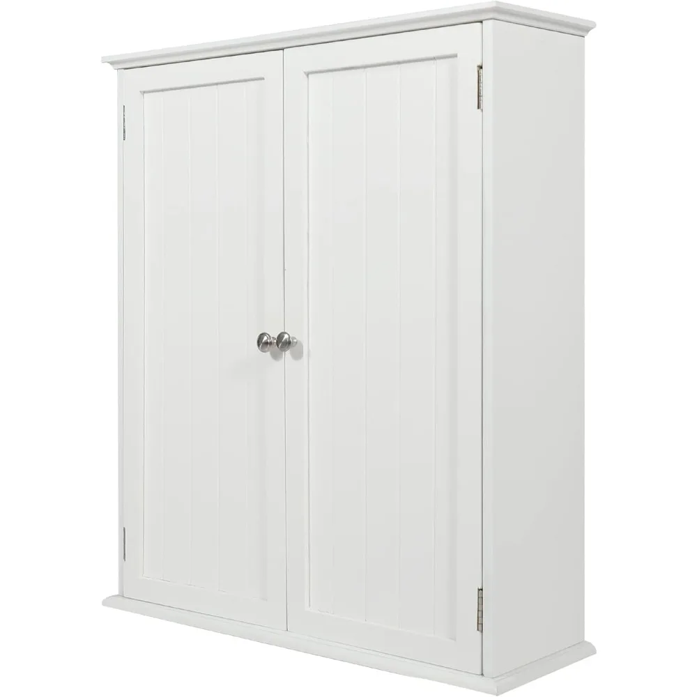 

27.6in Length Bathroom Cabinet Wall Mounted,Over Toilet Storage Cabinet with 2 Doors and Adjustable Shelves,Wood Medicine Cabine