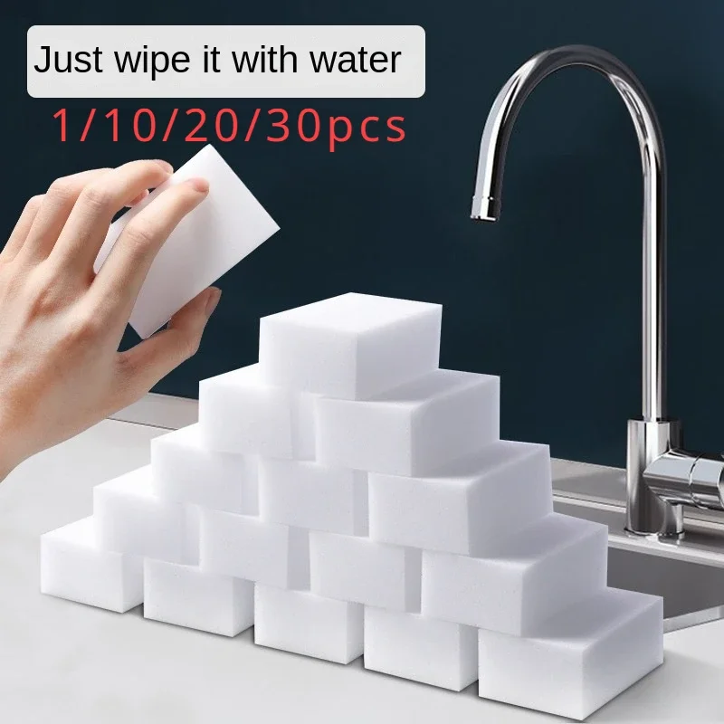 30pcs Melamine Sponge Magic Sponge Household Sponges Eraser Cleaning Tools For Office Kitchen Bath Cleaning Sponges