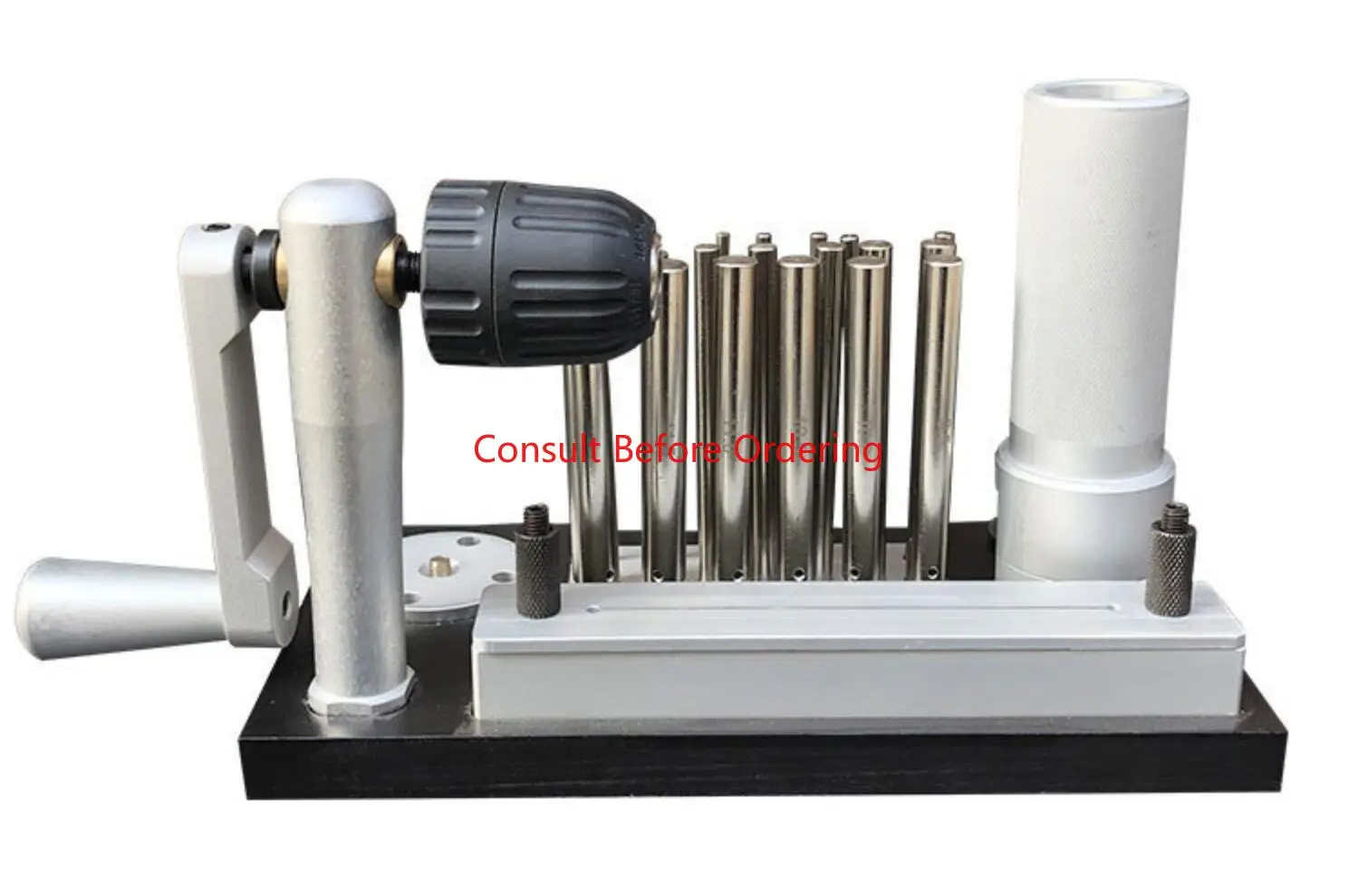 

Professional Stainless Steel Wire Drawing Machine Manual Jump Ring Maker Machine With 20 Mandrel Accessories Jewelry Maker Tool