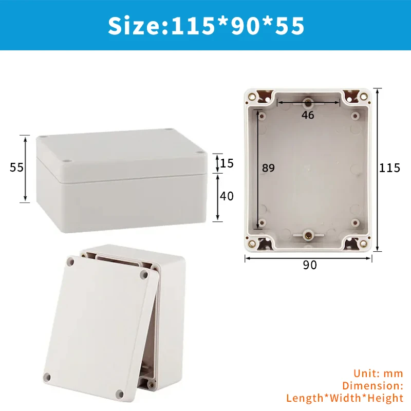 OMCH F-Serie IP66 Kunststoff ABS Outdoor Wasserdichte Elektrische Anschlussdose Schraubkabel Anpassbare Wasserdichte Kabelverbindungsdose