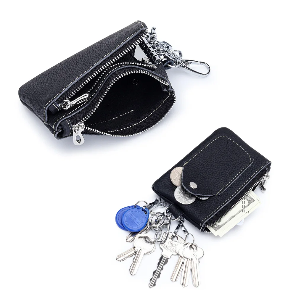 Key Bag Men and Women General Motors Large Capacity Multi-functional Coin Zipper  Money Storage Keychain Organizer