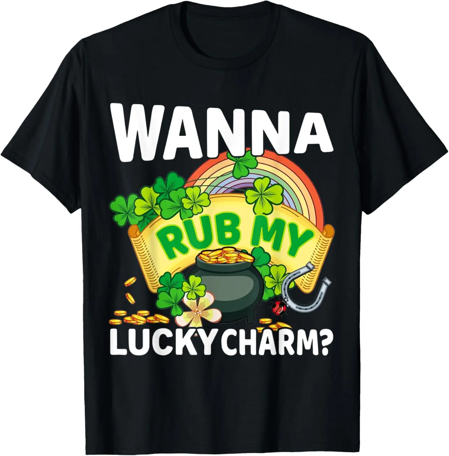 

Футболка с подвеской «День Святого Патрика» Wanna Rub My Lucky
