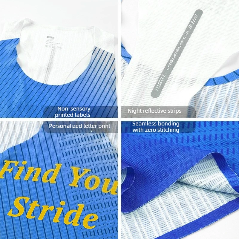 Quick-drying Singlet Men's Sleeveless Marathon Running Tank Top Outdoor Fitness Training Sports T-shirts for Men Gym Sportswear