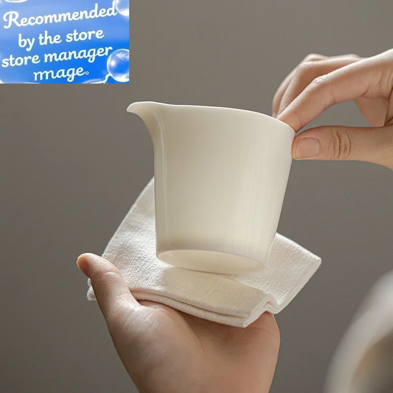 

Белый фарфоровый чайный сервиз, кувшин, чайник, чайная чашка, кувшин для чая, бытовой минималистичный кувшин из баранины, жира, нефрита, ярмарка, кружка Gong Dao Bei