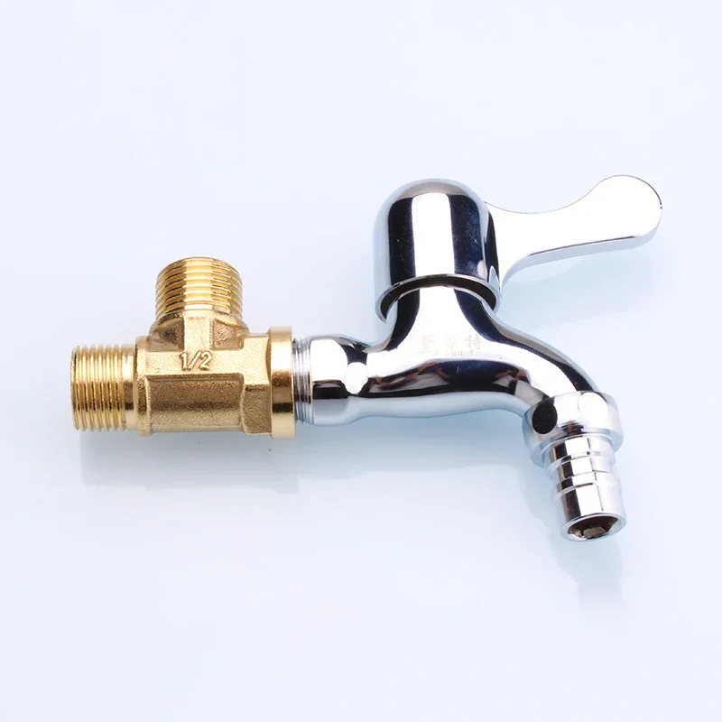 

1pcs 1/2" BSP Male/Female Thread Brass Tee Connector Water Pipe Tube Three Way Connector Water Oil Gas Adapter