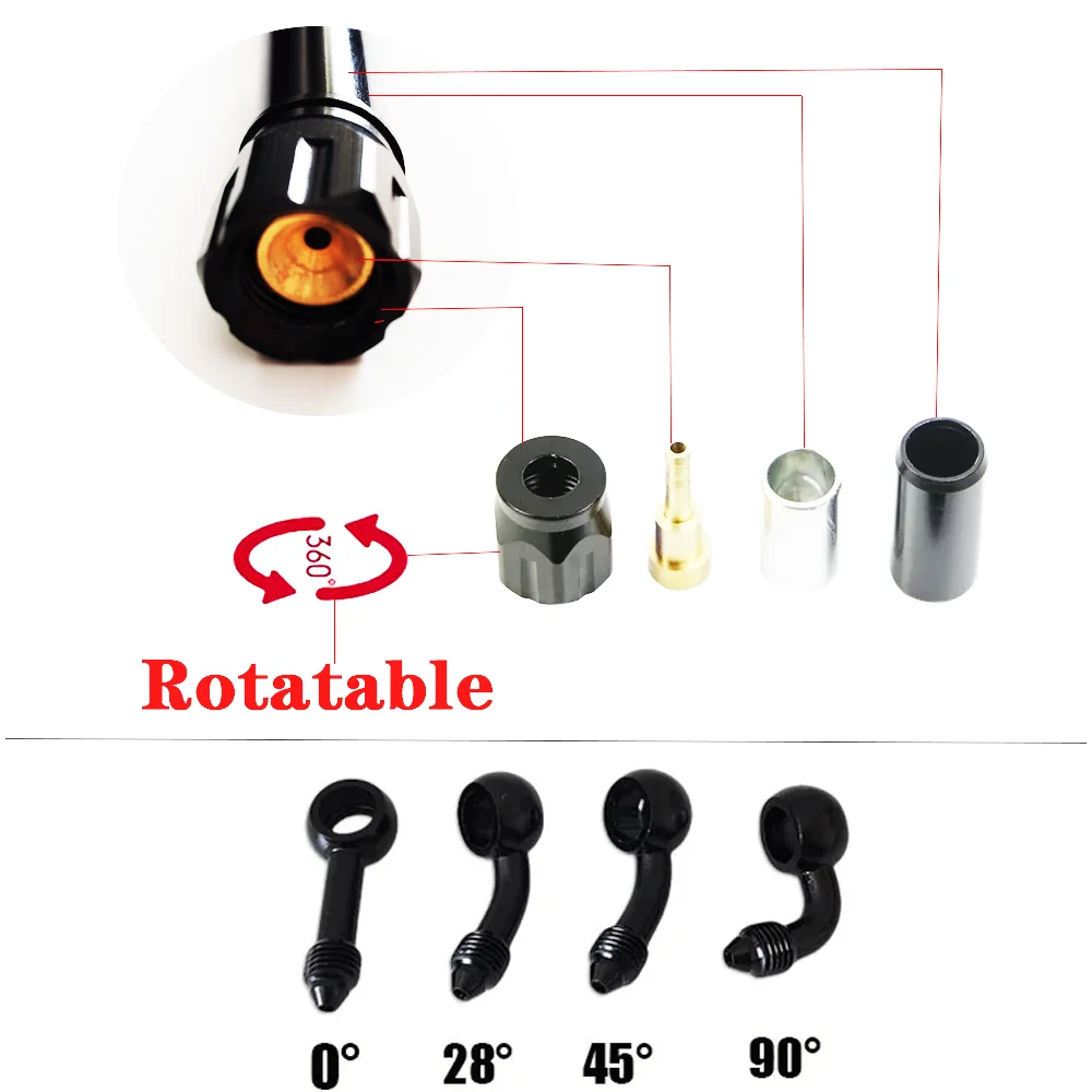 Transparent Orange AN3 Braided Brake Hose Motorcycle Hydraulic Clutch Tube Master Cylinder Brake Oil DOT Pipe Reinforced Racing