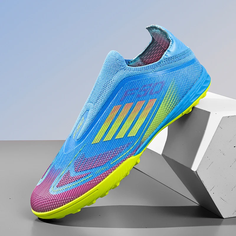 New Men Football Boots Non Slip Adult Training Soccer Shoes Match Outdoor Sport Boys Cleats Breathable Long Spikes Comfortable