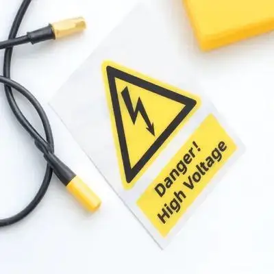 

High Voltage Warning Label Sticker Caution Stickers Safety Sign with Electricity Signs