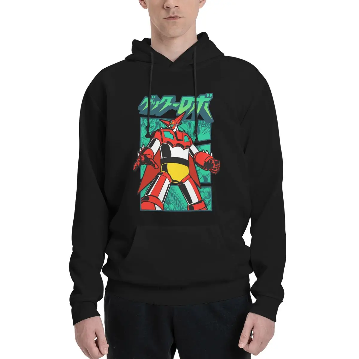 296 POP Getter 236 Gurren Cover Vintage Anime Meche Kamina Tengen Toppa Yoko men's designer clothes sweatshirt graphic hoodies