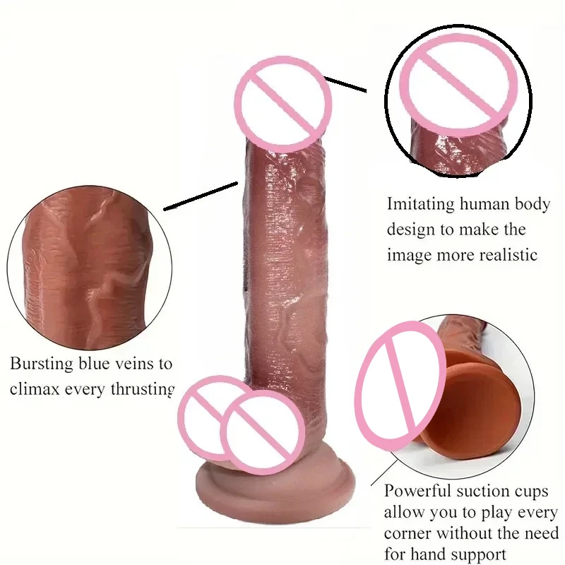 Soft Realistic Thick Huge Dildo Gay Adults Sex Toy for Women Suction Cup Big Dick Anal Plug Vaginal Masturbators Silicone Penis - Image 6