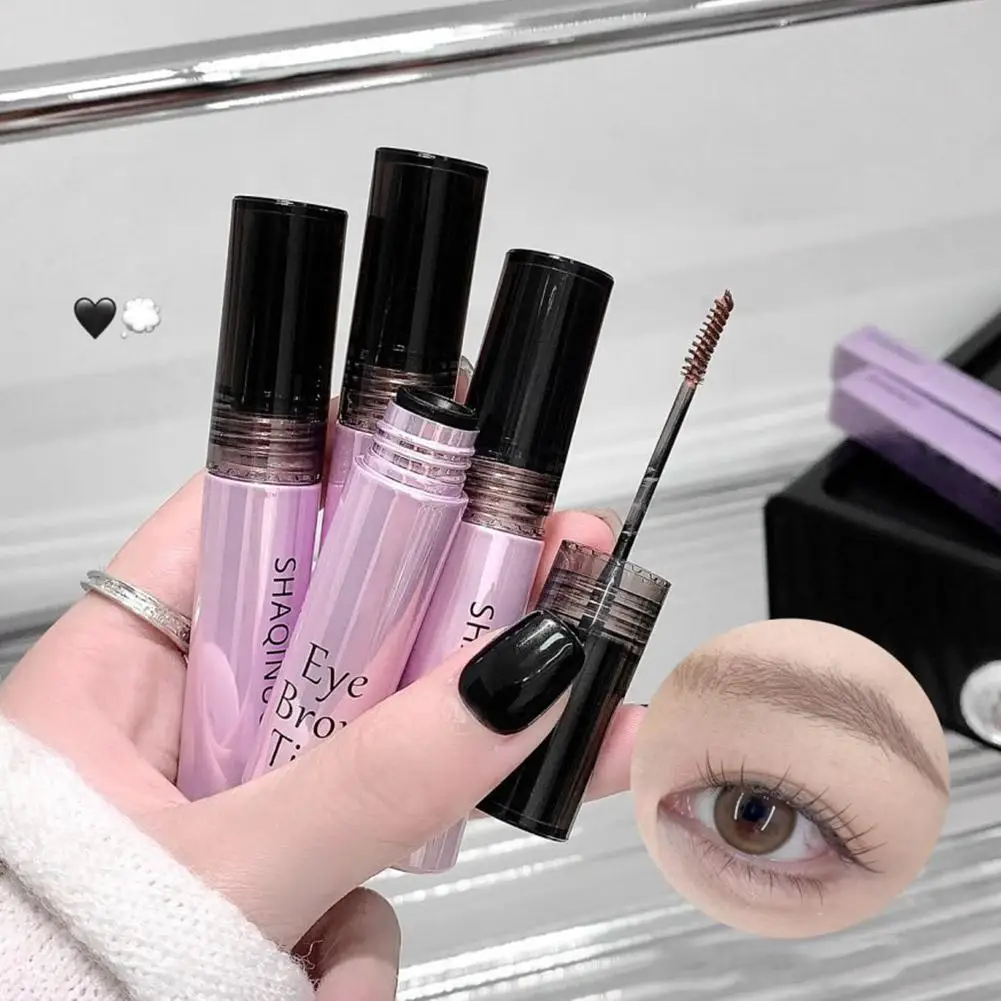 ティンテッド ブロウ マスカラ ピンク、ベルベット マット ウォータープルーフ ブロウ フェザリー ブロウ スタイル 韓国メイクアップ、汚れ防止持続ジェル、ロング I7Q6
