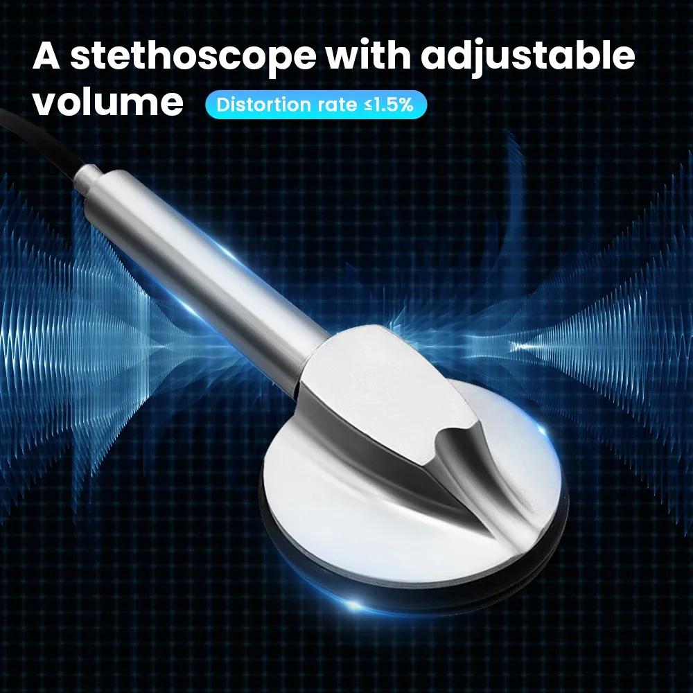 

Беспроводной цифровой стетоскоп с Bluetooth Бесконтактный стетоскоп для мобильного телефона для клинической больницы