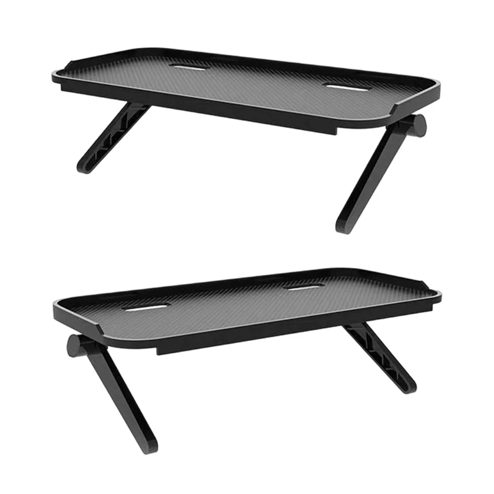 

Mountable Shelf for Set Top Box For Media Player Game Console and Router on TV Top 30 by 12.5cm Black ABS with Adjustable Angle