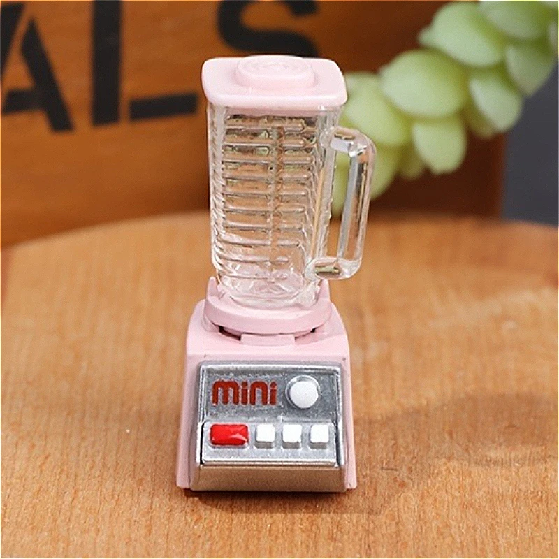 

1pc Dollhouse Mini Juicer Alloy Resin Model Playhouse Kitchen Food Play Miniature Ornament Decoration Simulated Juicer Can Diy