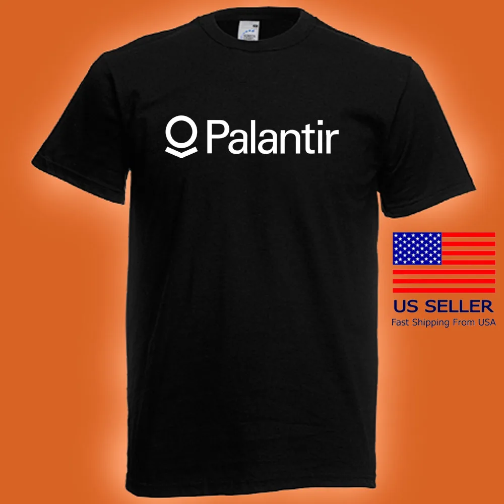 Palantir Technologies Men's Black T-shirt Size S to 5XL