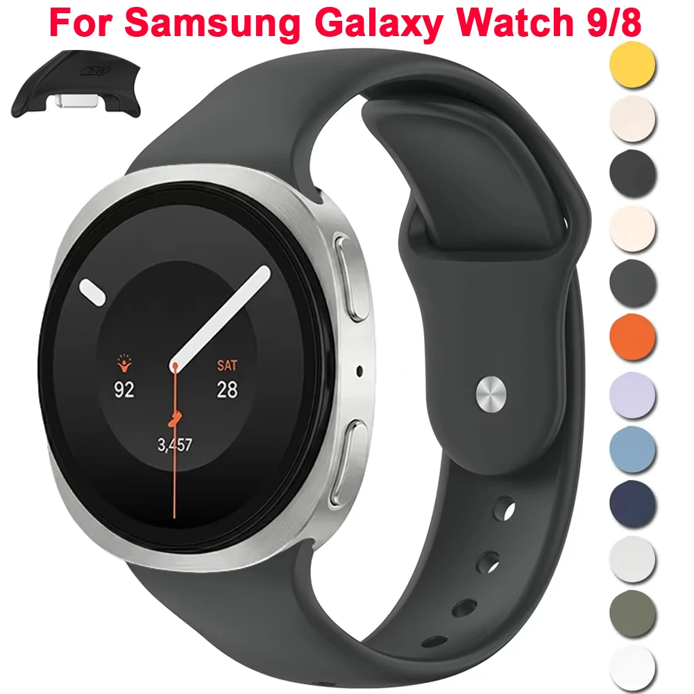 Silikonarmband für Samsung Watch 9 8 40mm 44mm Smartwatch-Armband für Samsung Galaxy Watch 8/8 Classic Armband-Zubehör