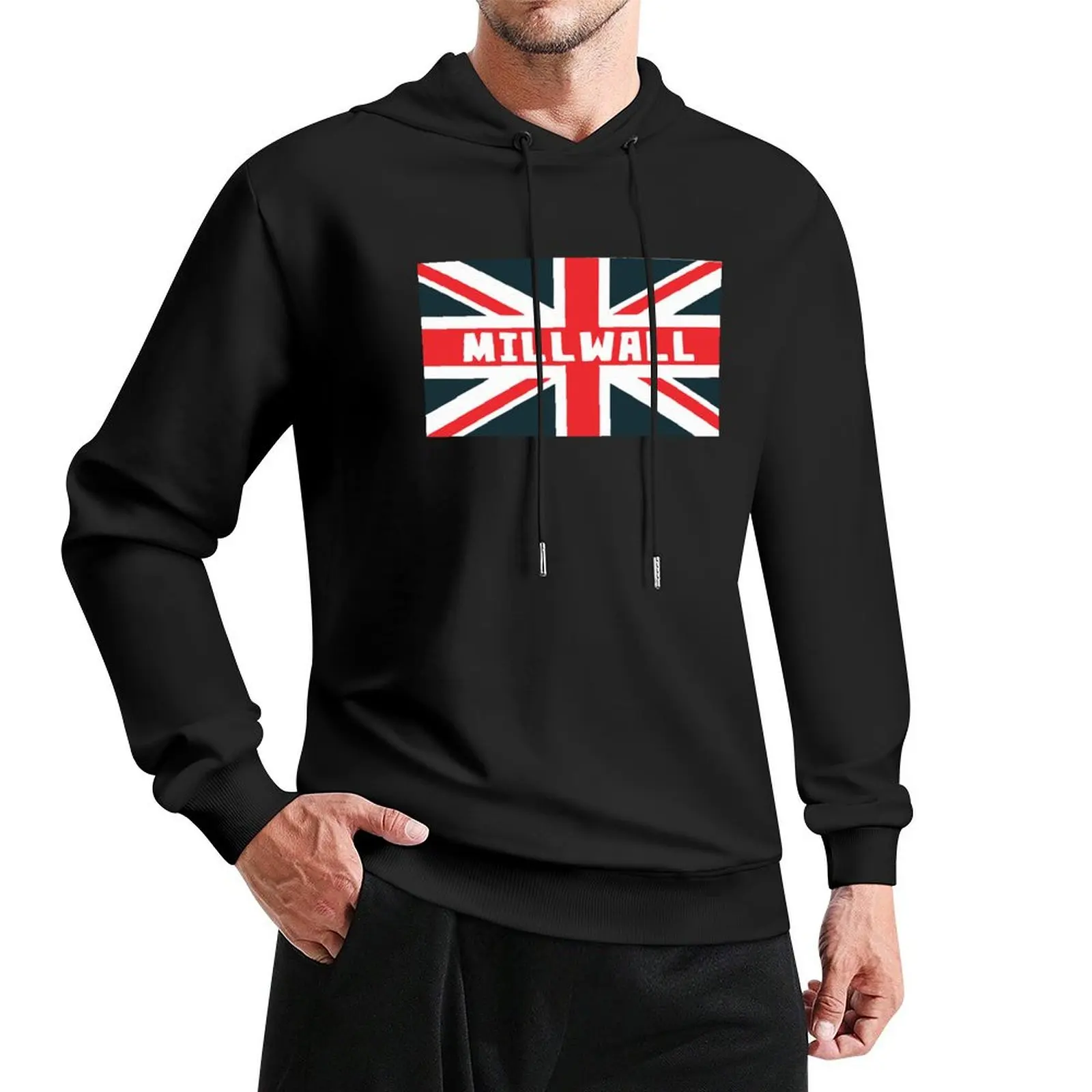 

Millwall Union Jack Pullover Hoodie autumn autumn clothes graphic t shirts men mens clothing hoodie graphic