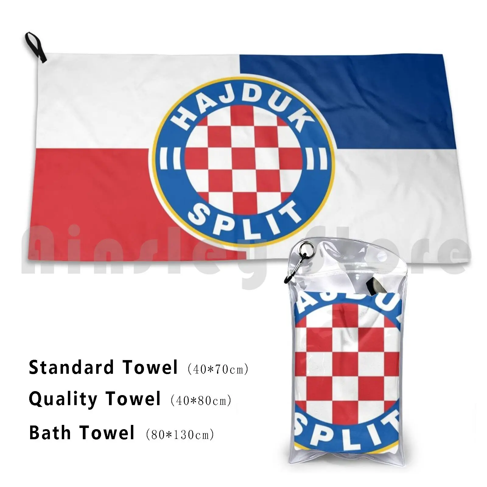 My Colours Since I Was Born , Split From Croatia Custom Towel Bath Towel Hajduk Split Croatia Split Croatia